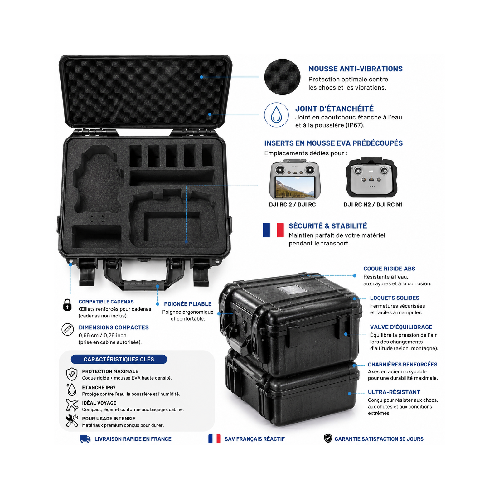LEKUFEE – Flycase rigide étanche IP67 pour DJI Mini 4 Pro – Image 2